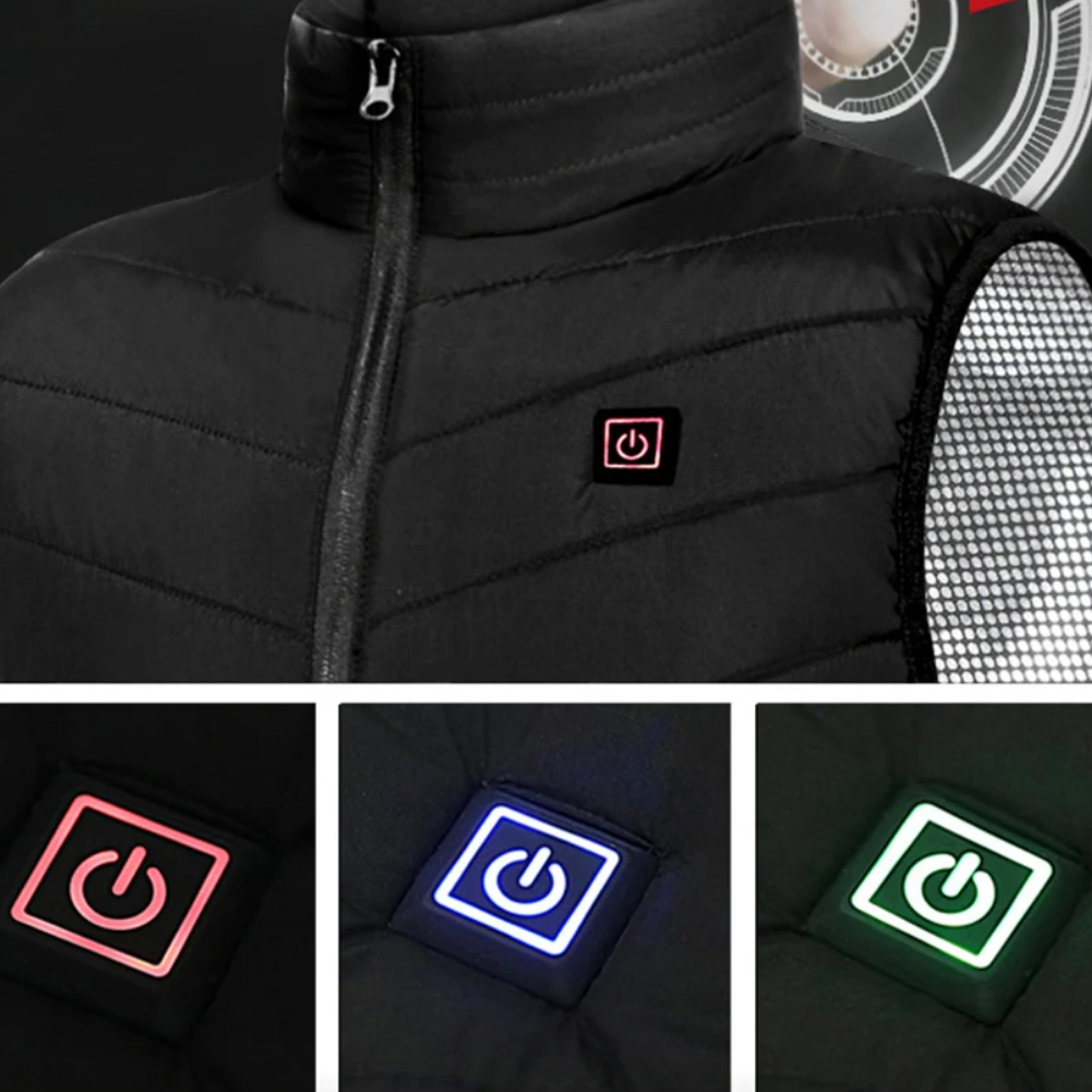 Gilet chauffant à col montant pour homme – Image 5