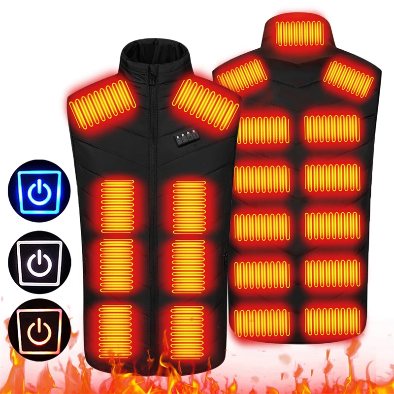 Gilet chauffant avec 21 zones de chauffage pour homme – Image 2