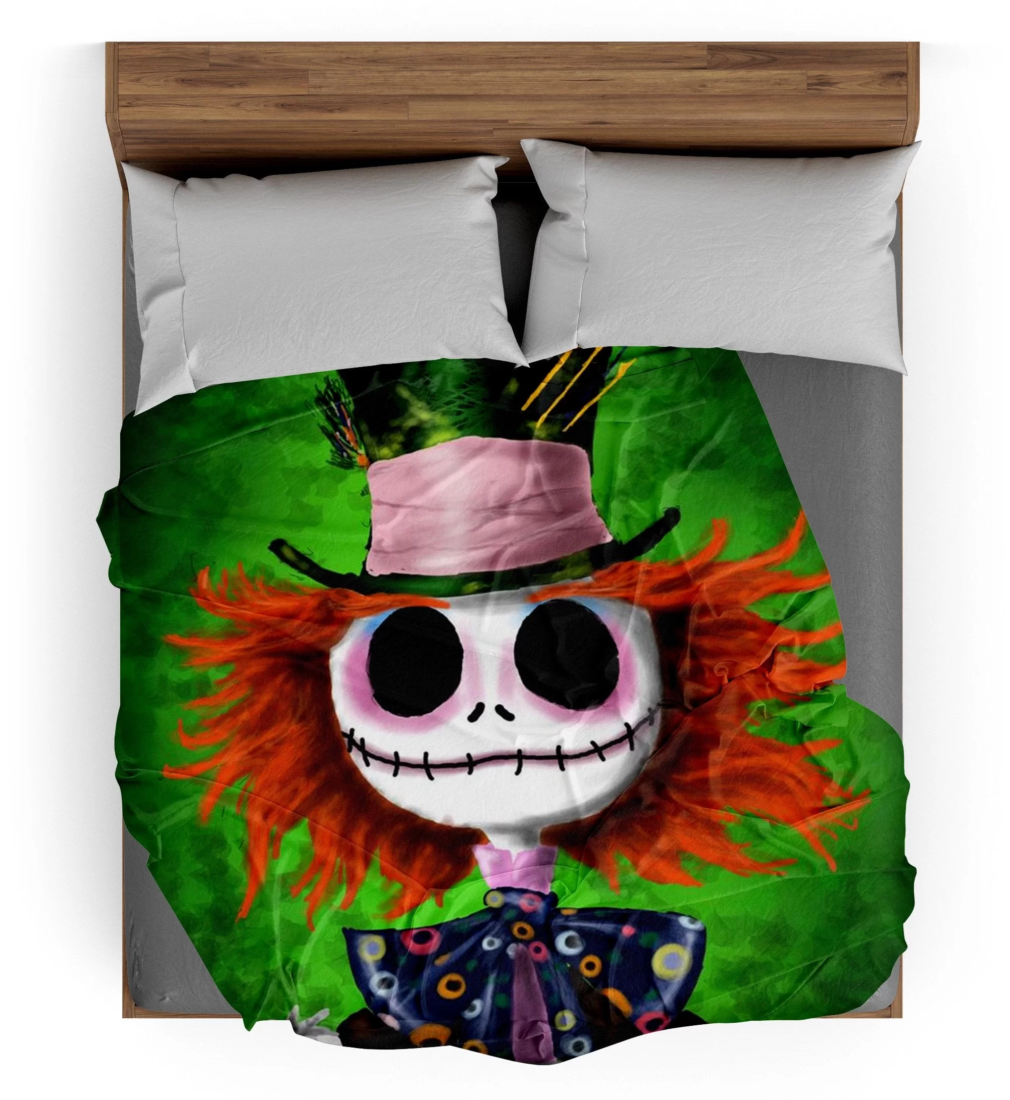 Plaid Tête de Mort Mr jack Chapelier Fou