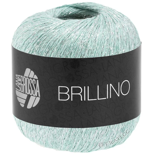 Brillino 011 Vert pastel argent – Lana Grossa