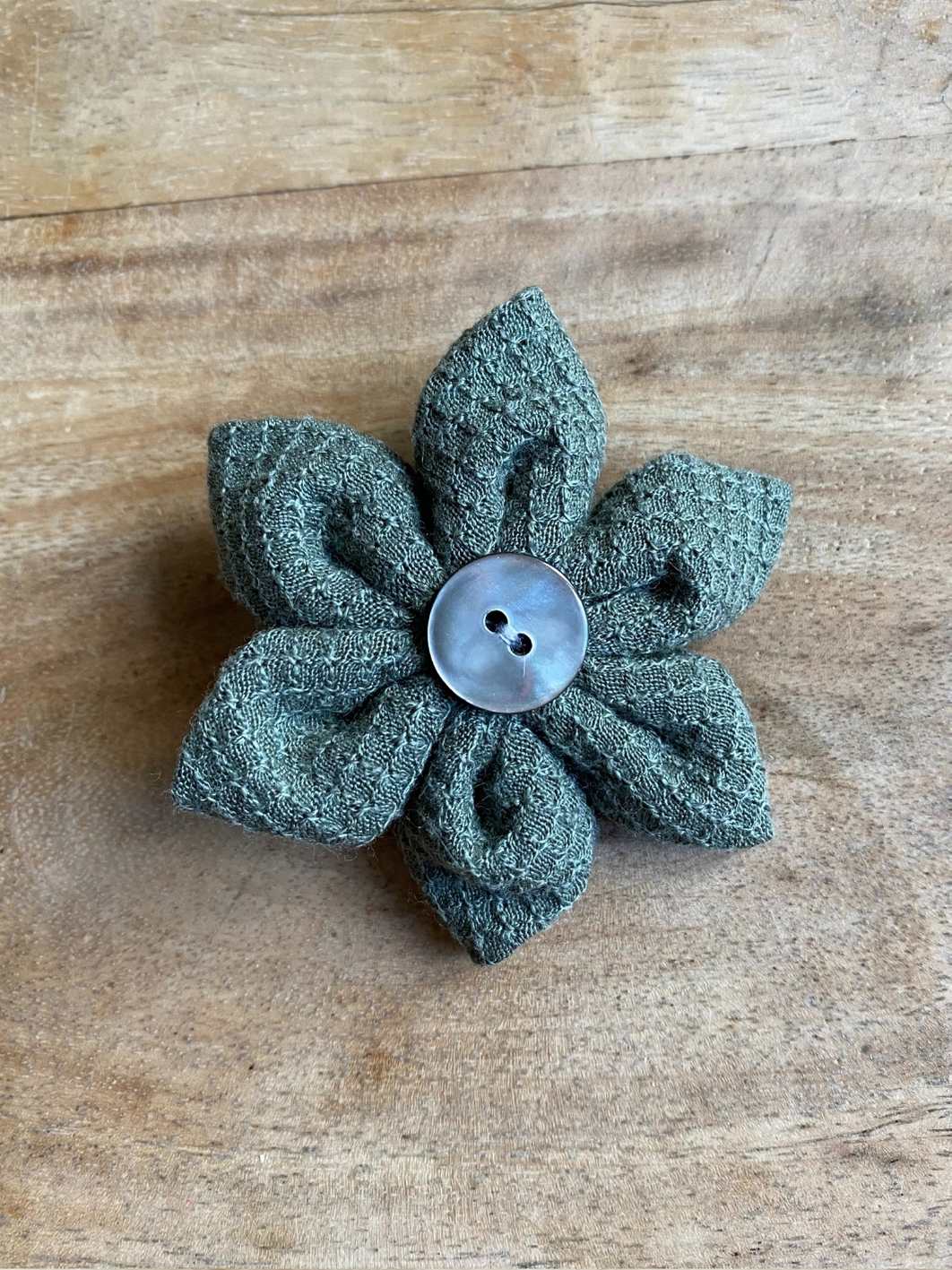 P’tite fleur unie pince, barrette, élastique – Image 6