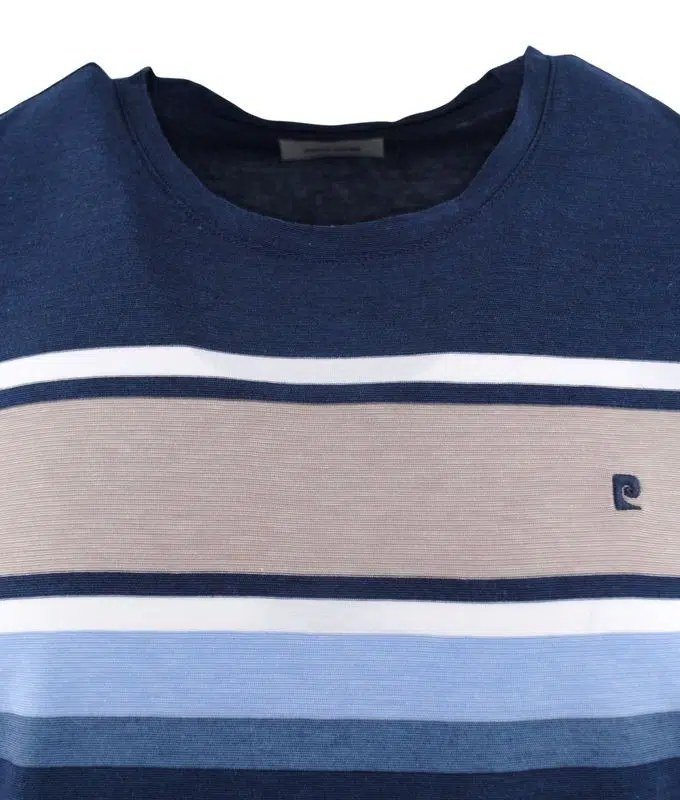 T-shirt PIERRE CARDIN rayure beige – Image 2