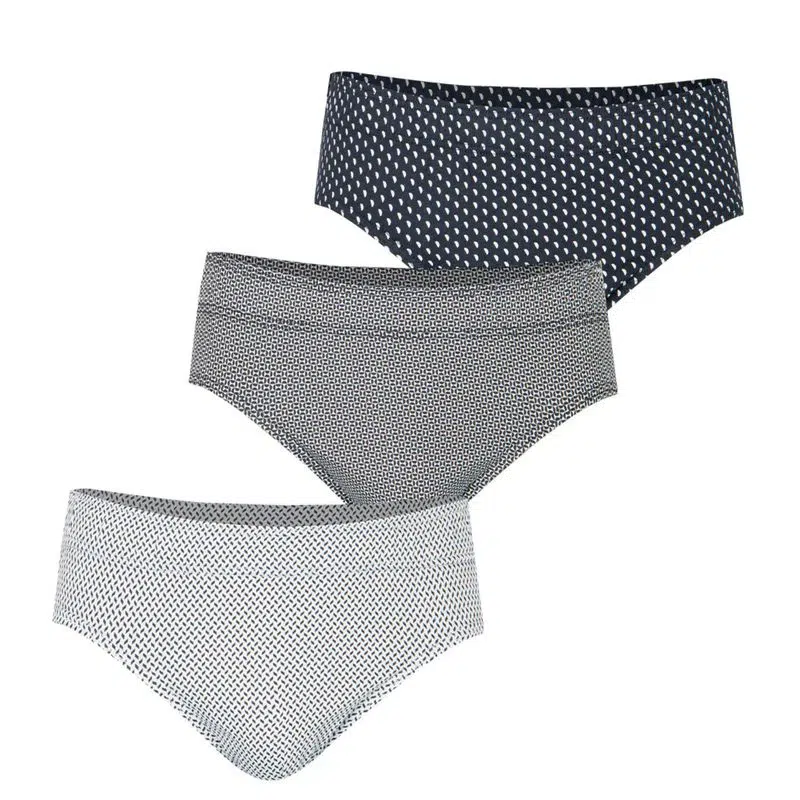 3 Slips homme EMINENCE taille basse LC14 gris/noir