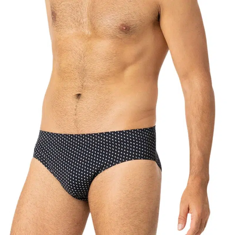 3 Slips homme EMINENCE taille basse LC14 gris/noir – Image 2