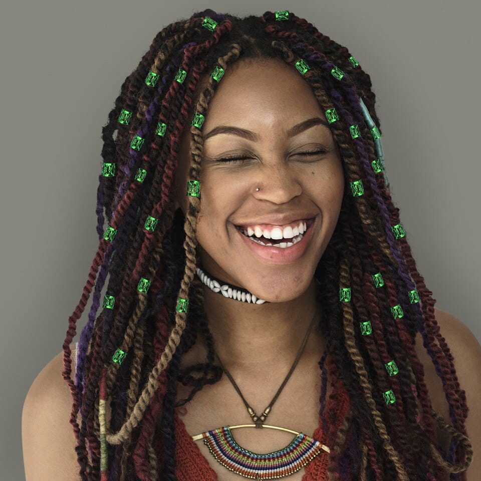 Bijoux pour cheveux afro en métal sous forme d&rsquo;anneaux – Image 7