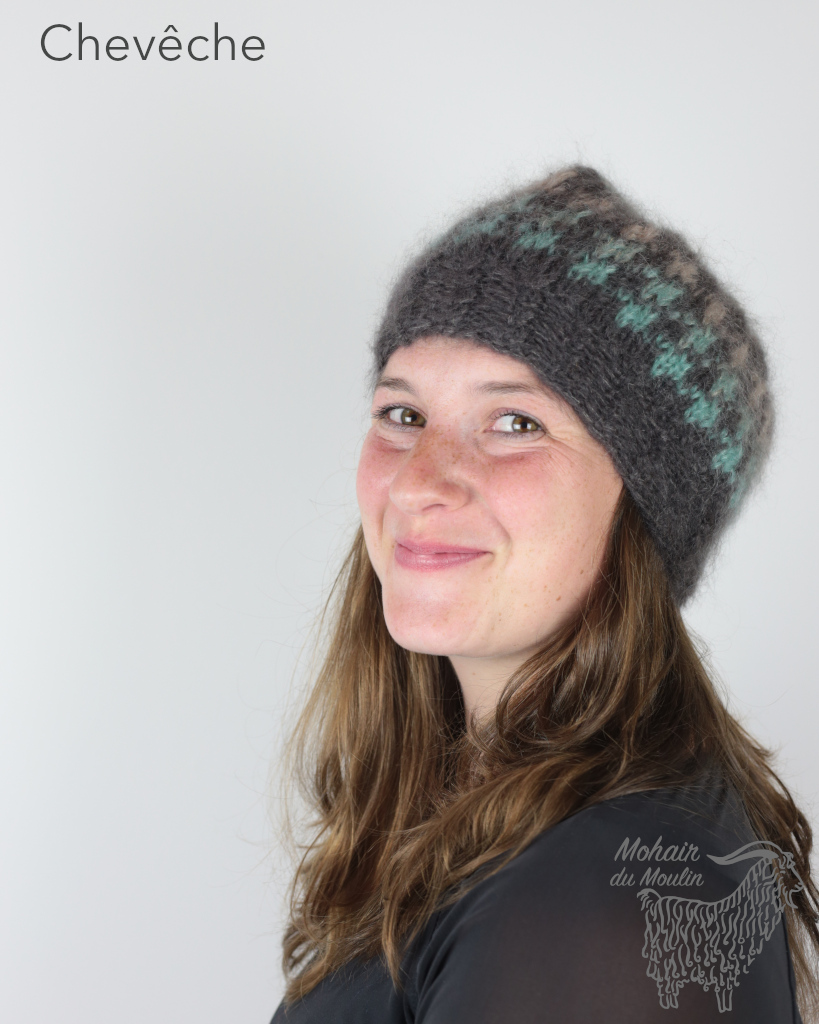 Bonnet Jacquard en mohair – Image 2