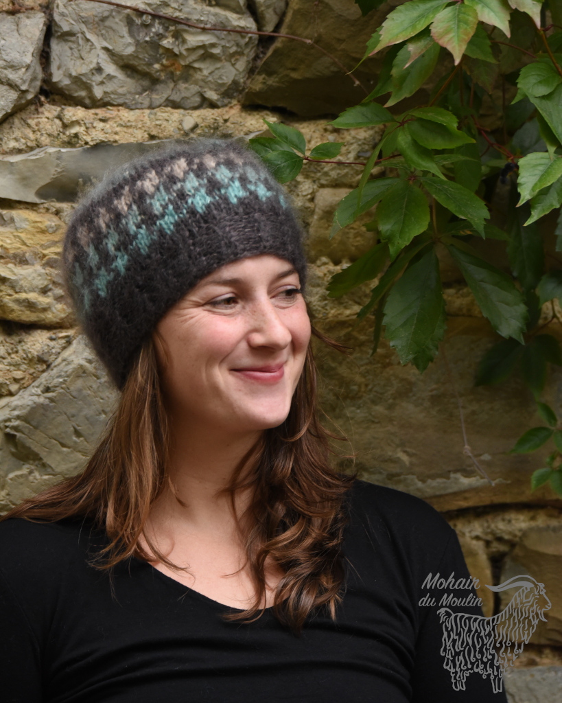 Bonnet Jacquard en mohair