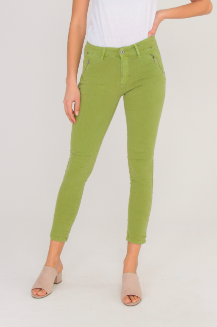 PANTALON JEAN MELLY & CO AVEC POCHES ZIP 8126 MODELE MIA – Image 3