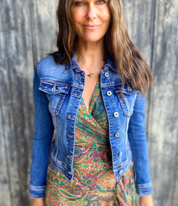 VESTE EN JEAN MELLY ET CO AVEC AILES MC -9560 – Image 5