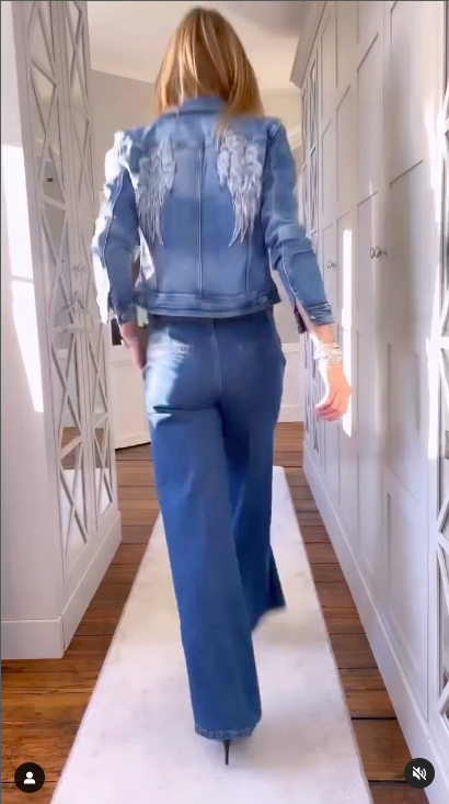 VESTE EN JEAN MELLY ET CO AVEC AILES MC -9560 – Image 3