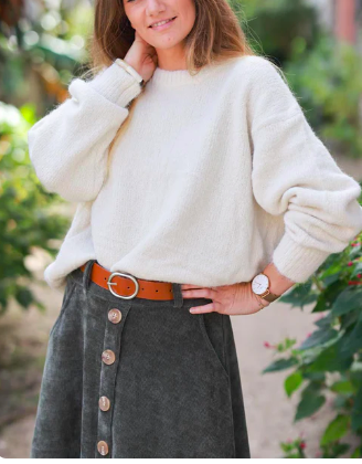 PULL COL ROND MOELLEUX ET CHAUD EN ALPAGA SUPERFINE