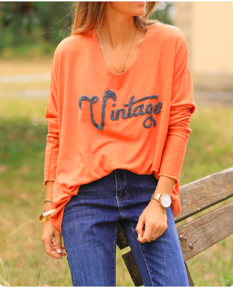 PULL VINTAGE EN VISCOSE SANS LAINE (17 couleurs) – Image 4