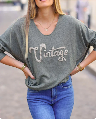 PULL VINTAGE EN VISCOSE SANS LAINE (17 couleurs) – Image 6