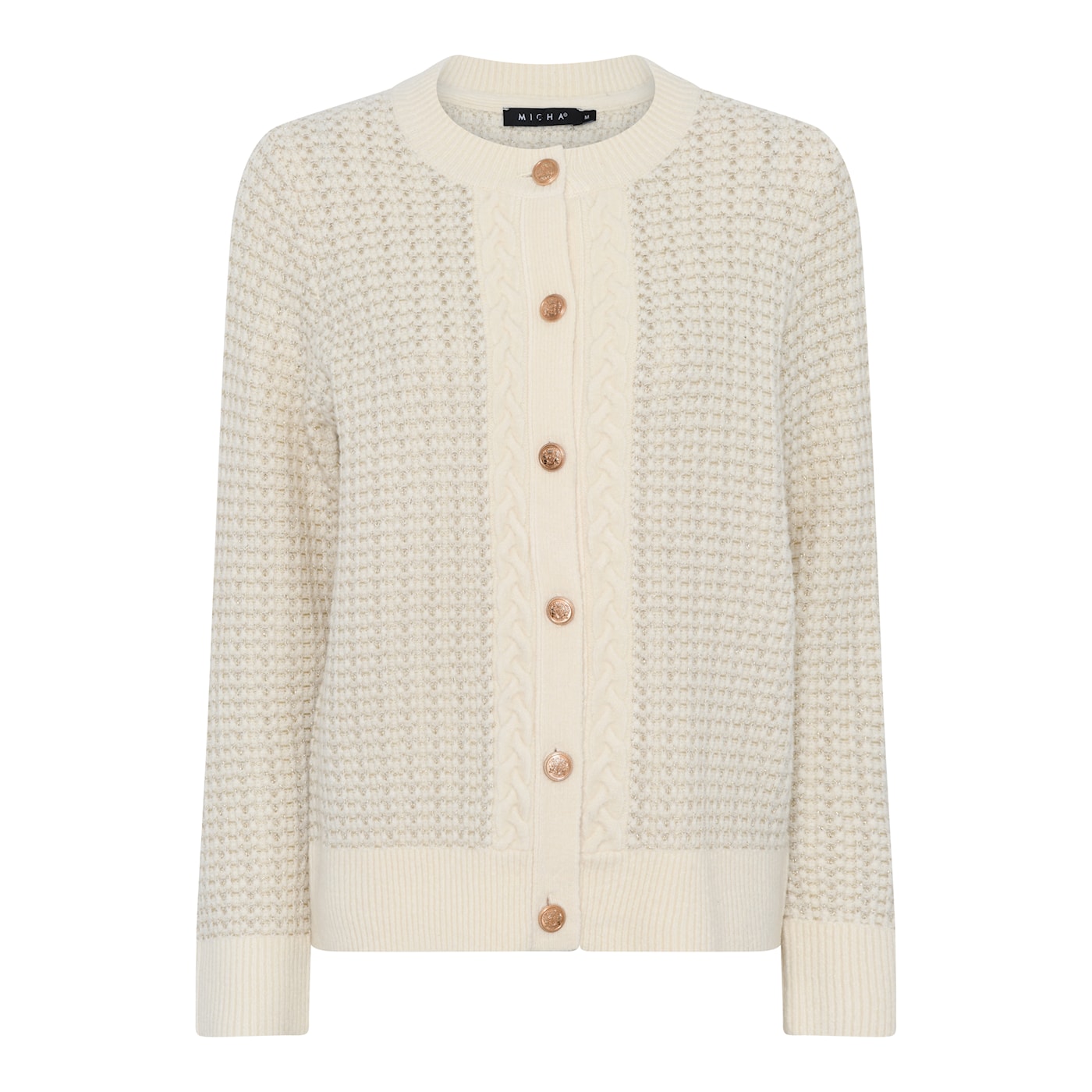 Cardigan Luxy beige doré, Micha