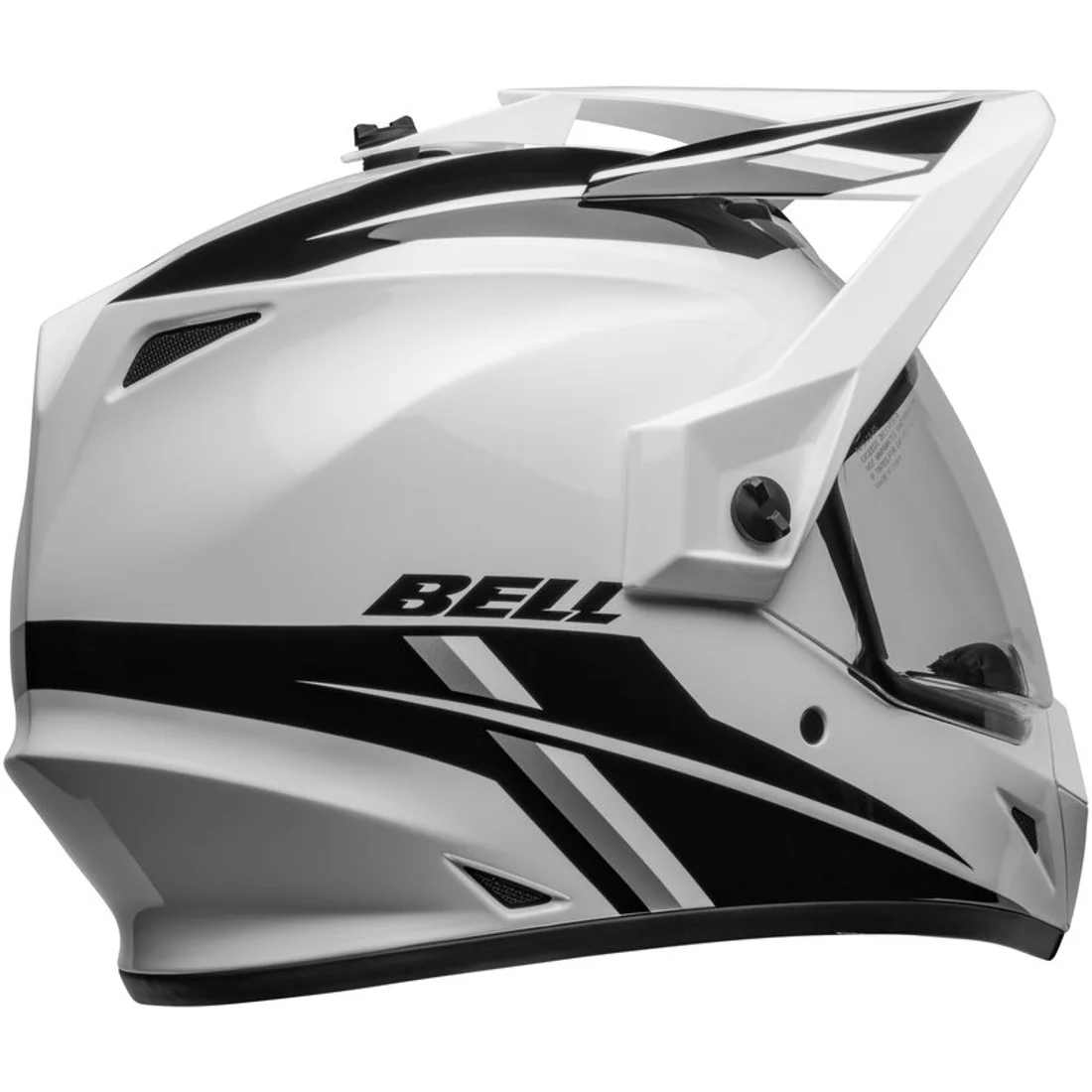 Casque BELL MX 9 Adventure MIPS – Alpine Gloss Black/White / ECE 22-06 – Image 5