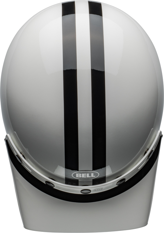 CASQUE BELL MOTO 3 Steve McQueen Gloss White/Black – TAILLE S – Image 4