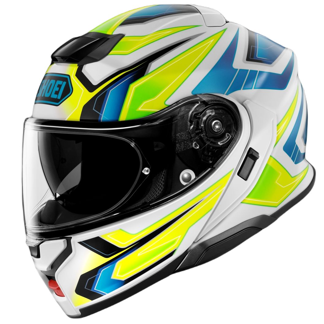 Casque SHOEI Neotec 3 Anthem TC-3 (Bleu et Jaune) Collection 2025