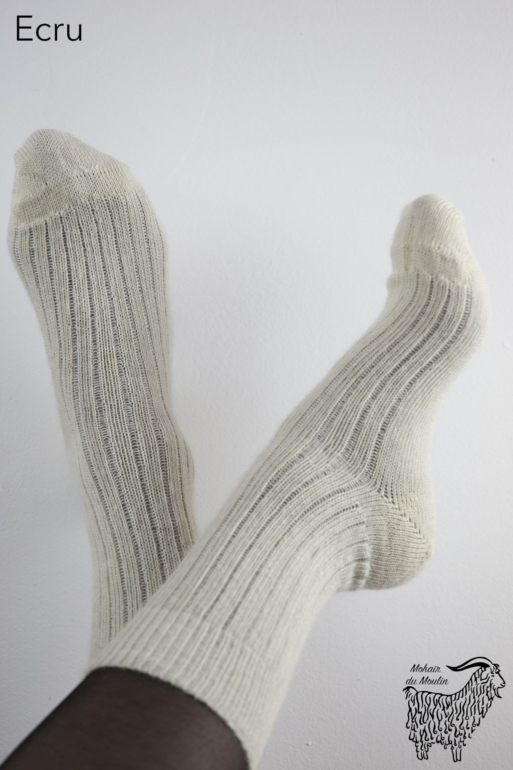 Chaussettes classiques en mohair, taille 37 – 39 – Image 2