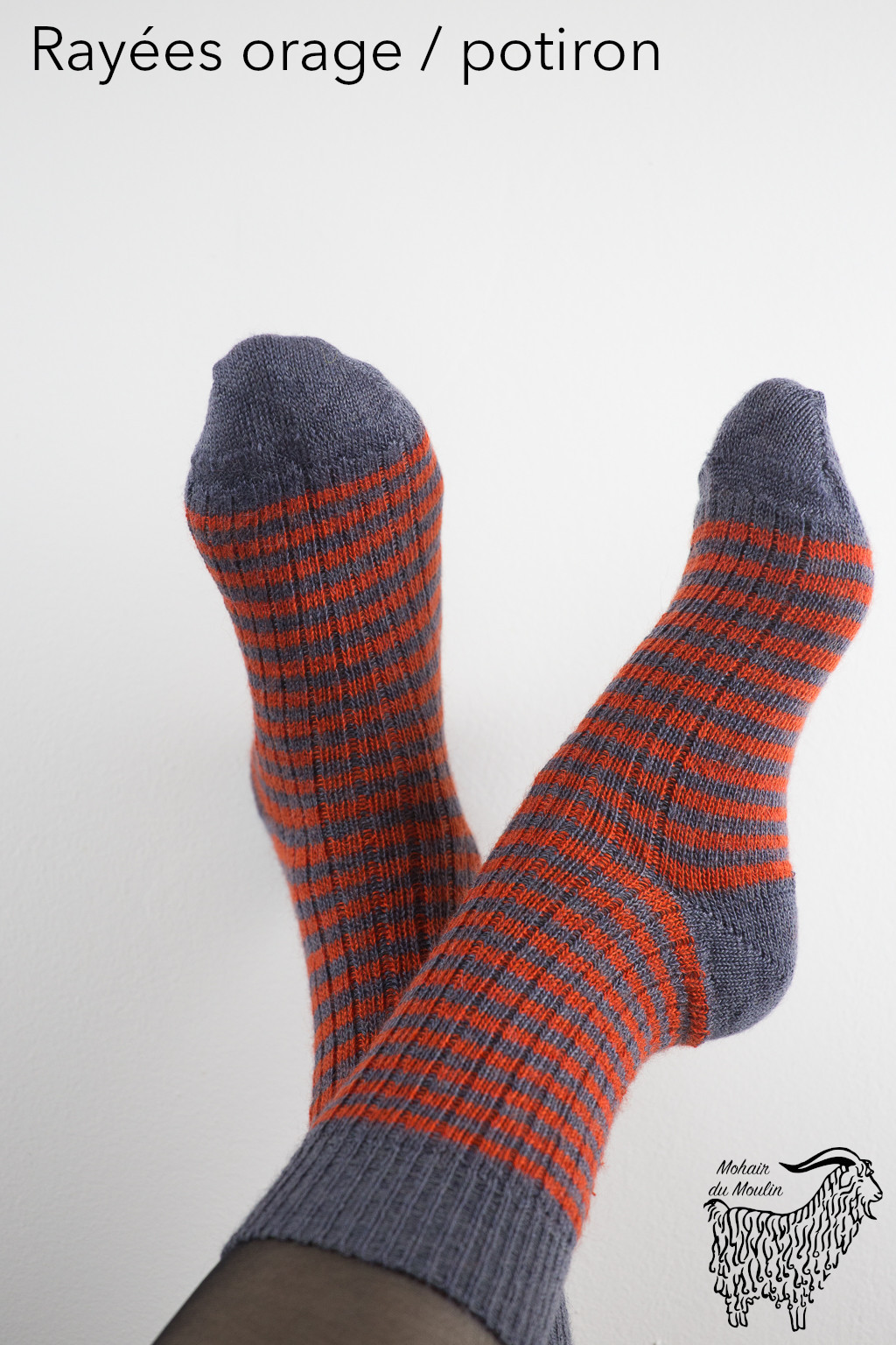 Chaussettes classiques en mohair, taille 40 – 42 – Image 9