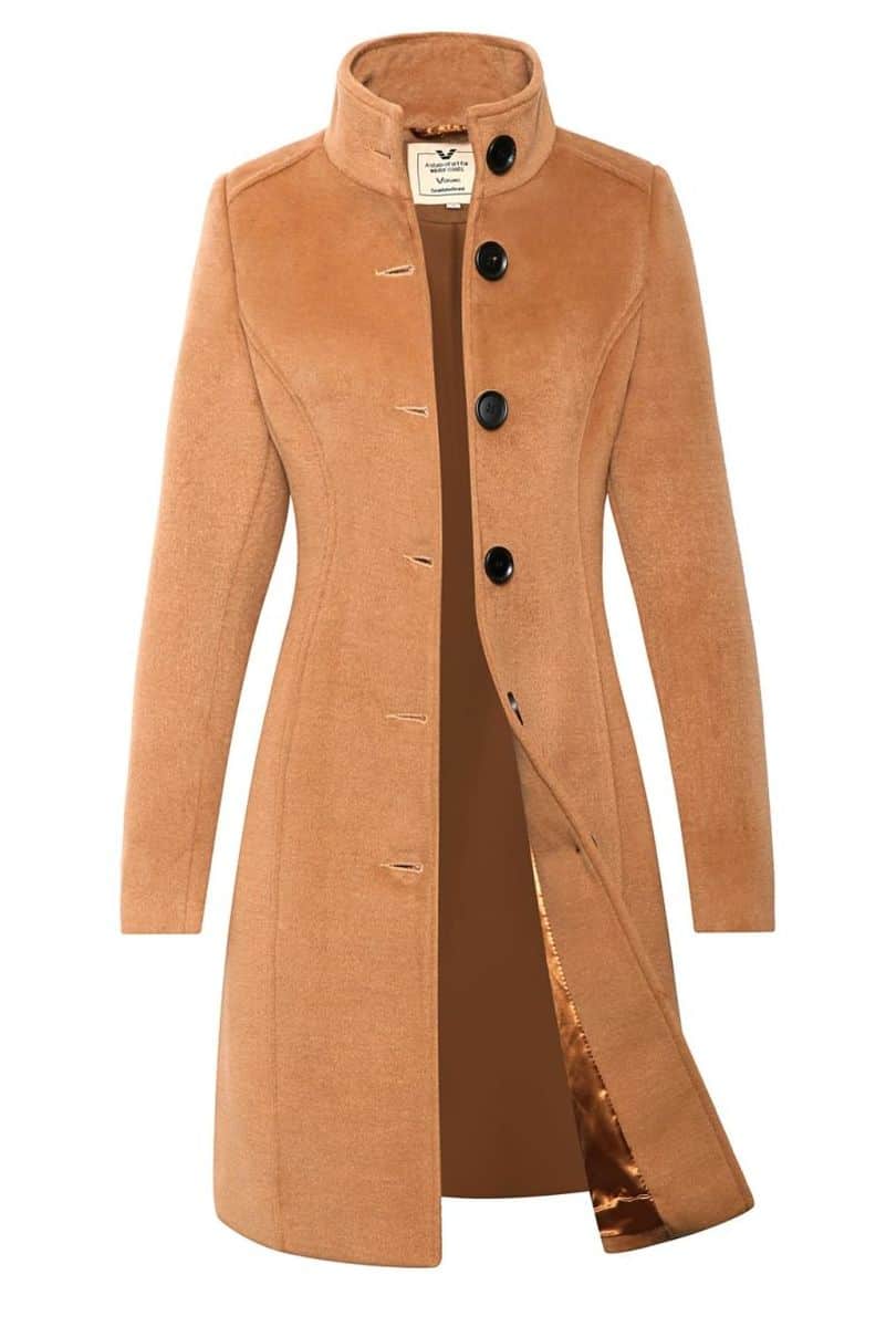 Dames mantel jas camel Violet NG Versano