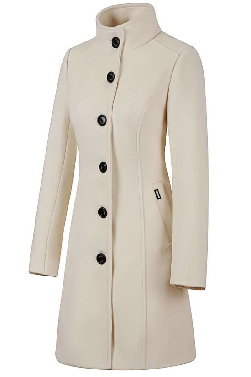 Dames mantel jas creme Violet NG Versano – Image 2