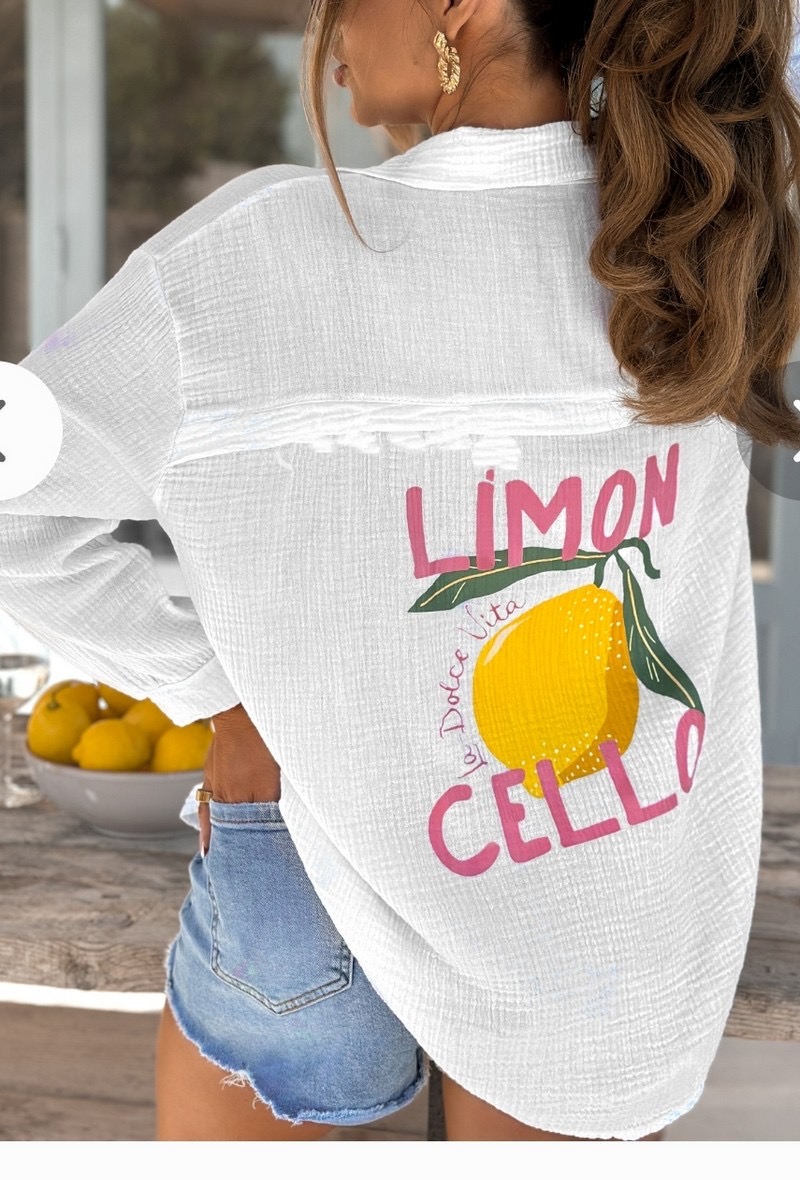 CHEMISE BLANCHE POUR FEMME MODELE LIMON CELLO 2