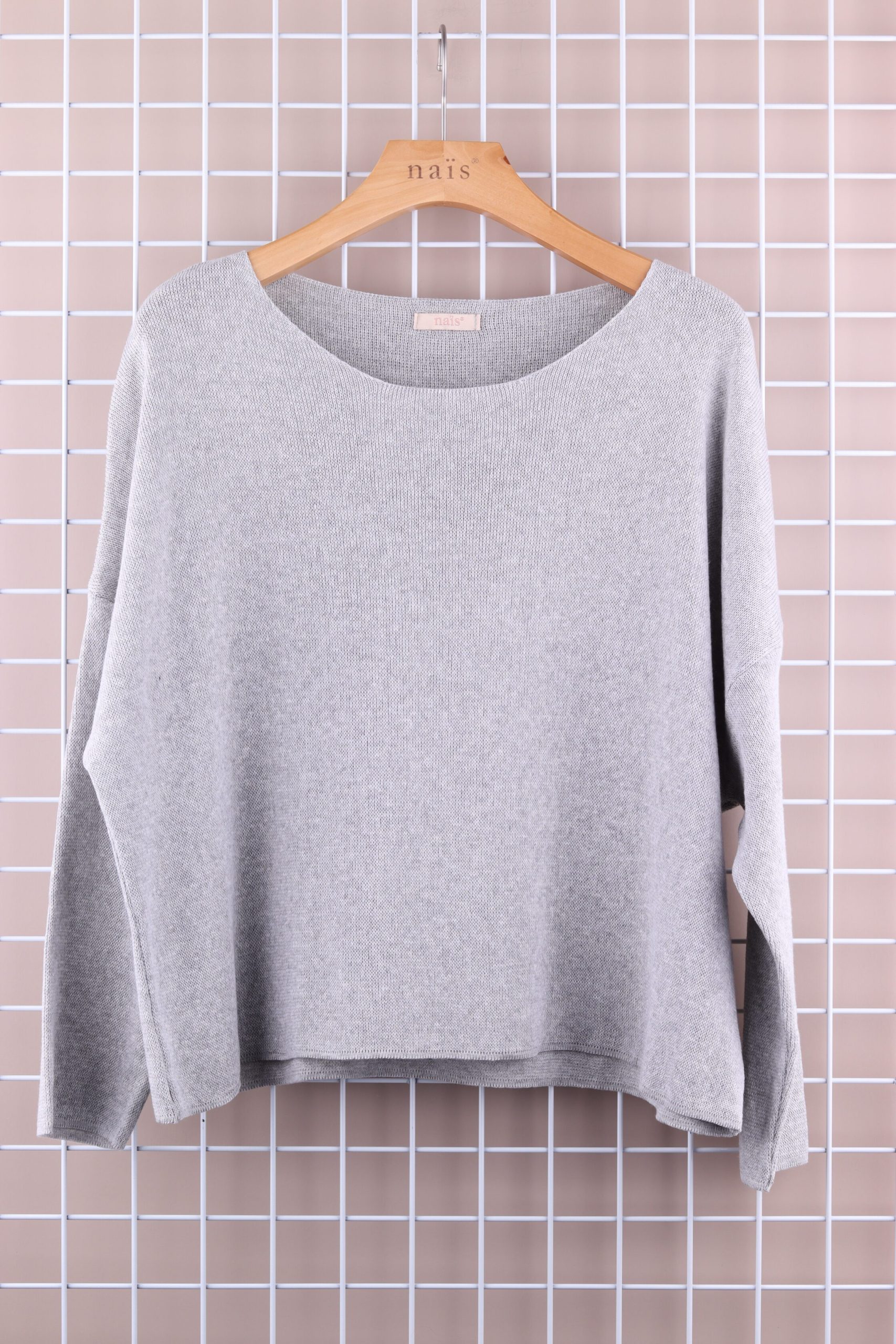 PULL NAIS COL ROND COURT EN 100 % COTON – Image 5