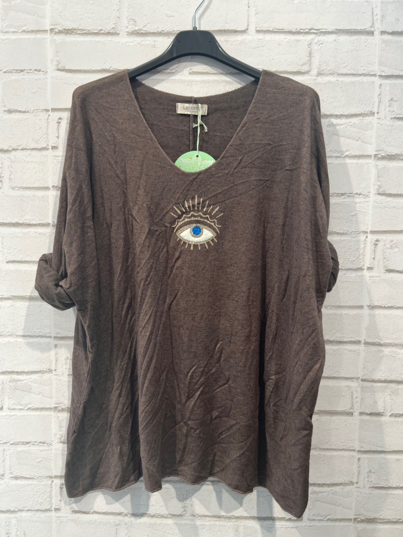 PULL FIN EN VISCOSE MODELE OEIL 18 COULEURS – Image 9