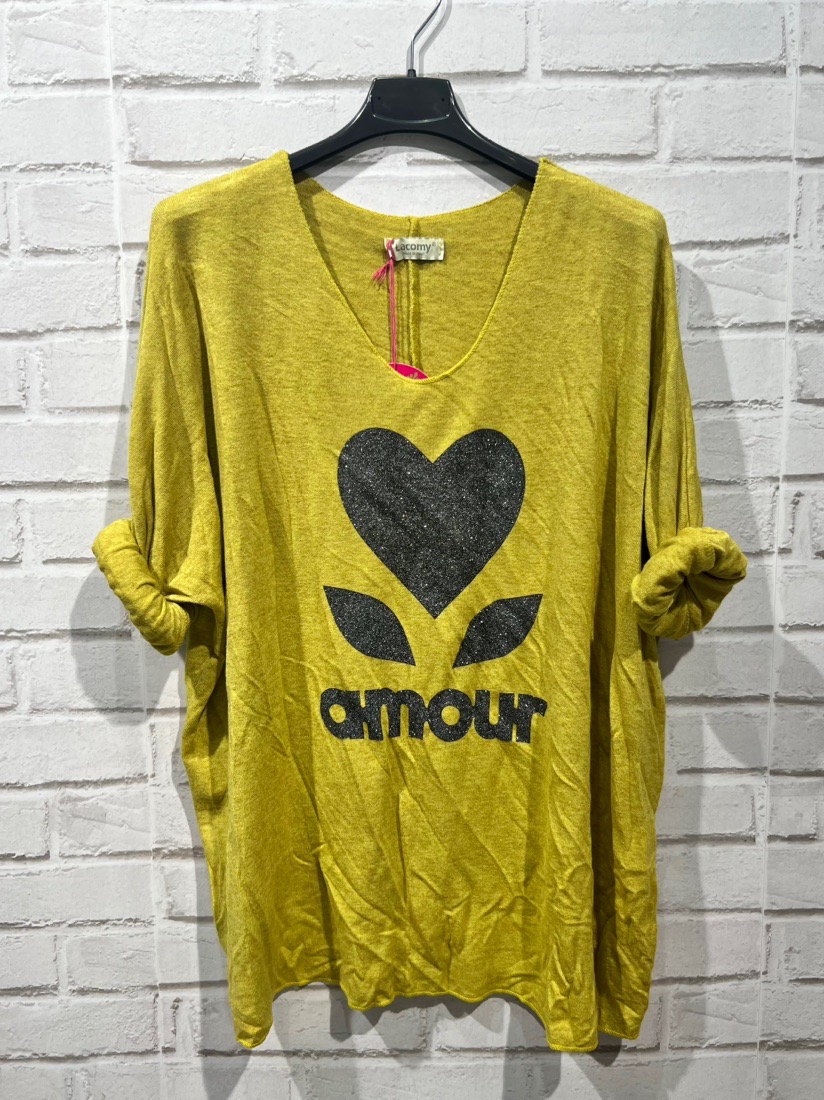 PULL FIN AMOUR COEUR EN VISCOSE – Image 2