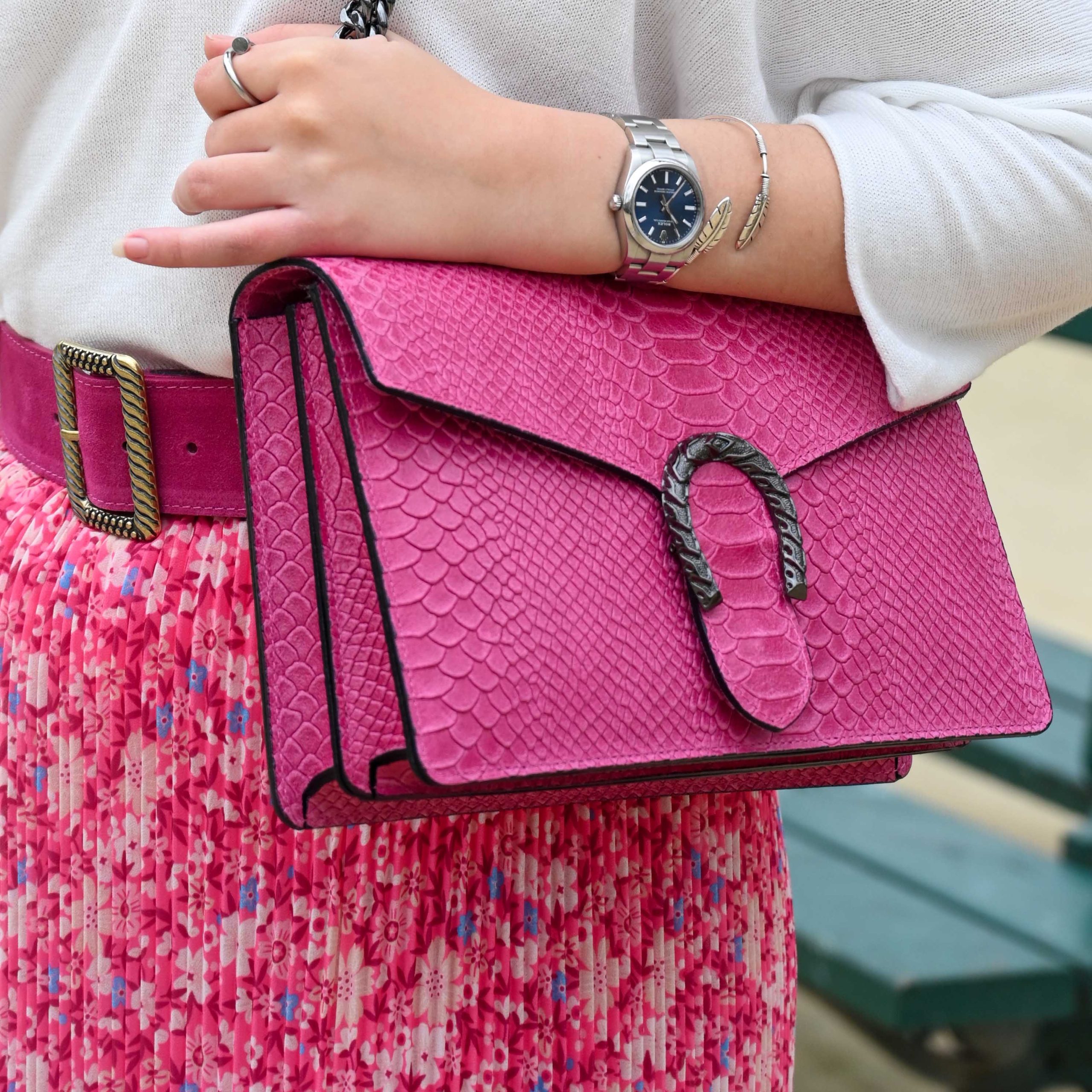 SAC EN CUIR MODELE FER A CHEVAL GRAND FORMAT 2 – Image 2