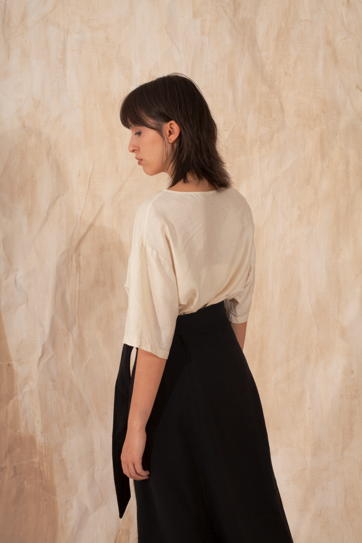 Eri Silk Shirt Top · Natural