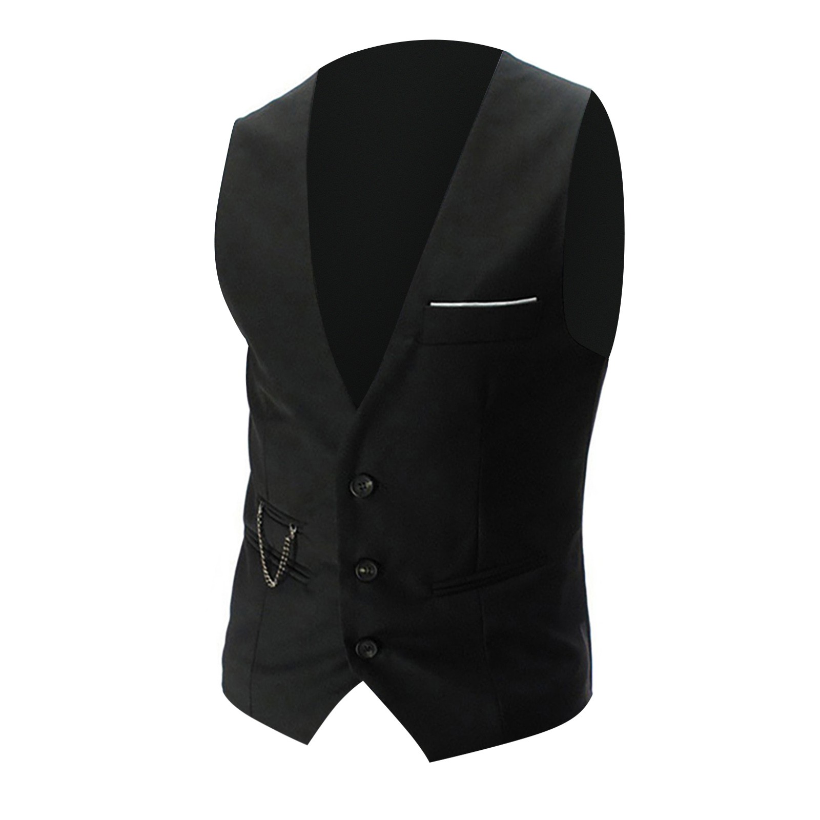 Gilet de costume manches courtes pour homme – Image 5