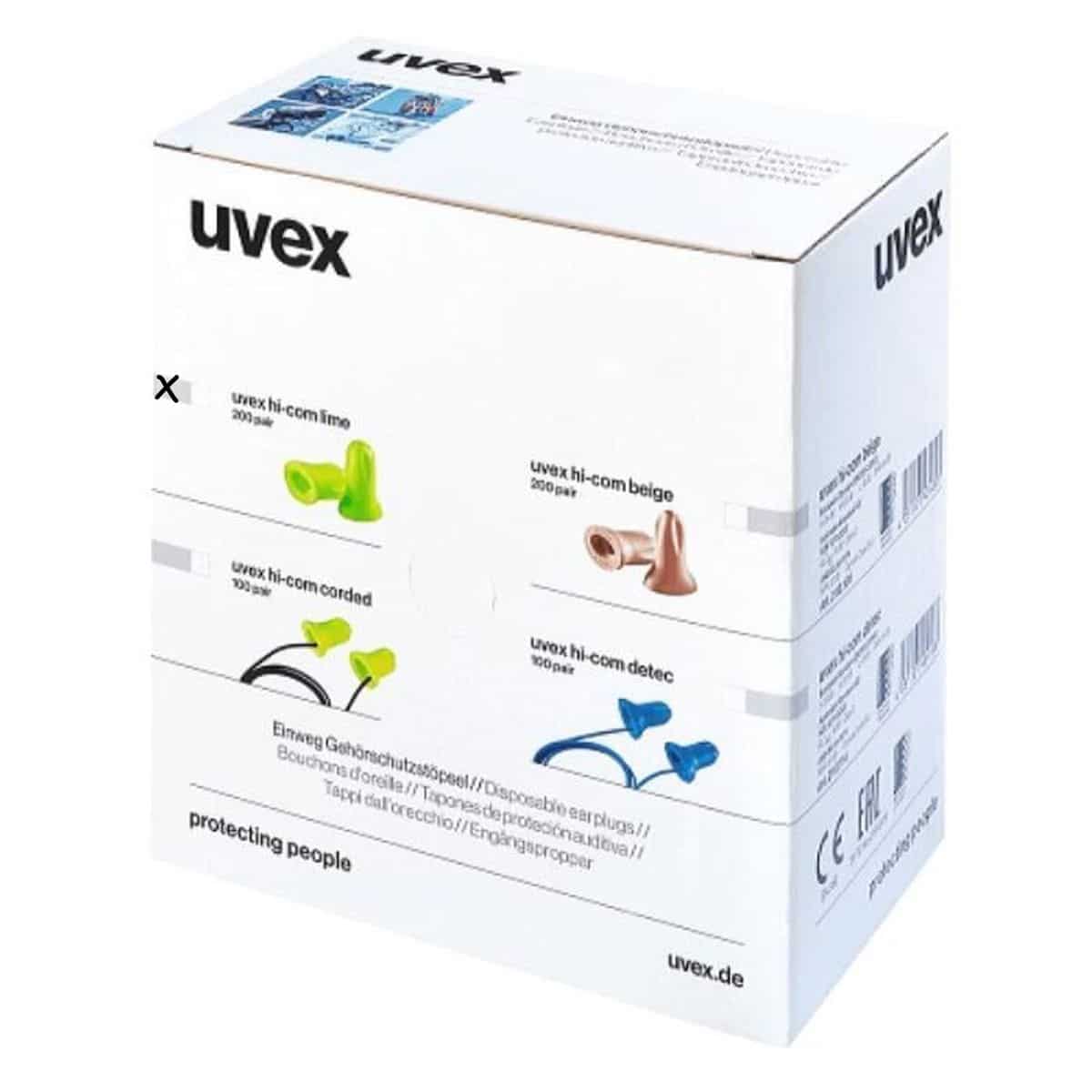 Boîte de bouchons à usage unique uvex hi-com