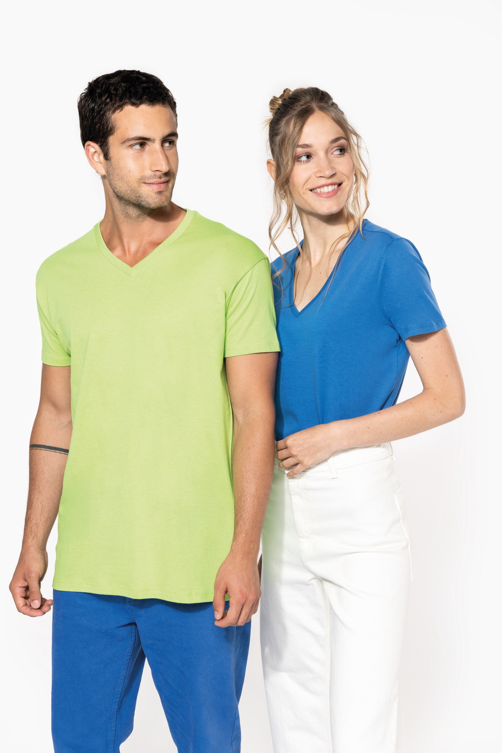 T-shirt BIO150 IC col V femme – Image 4