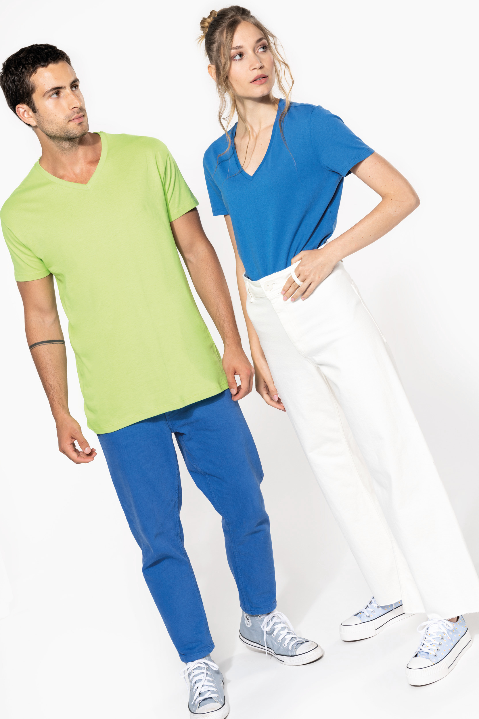 T-shirt BIO150 IC col V femme – Image 5