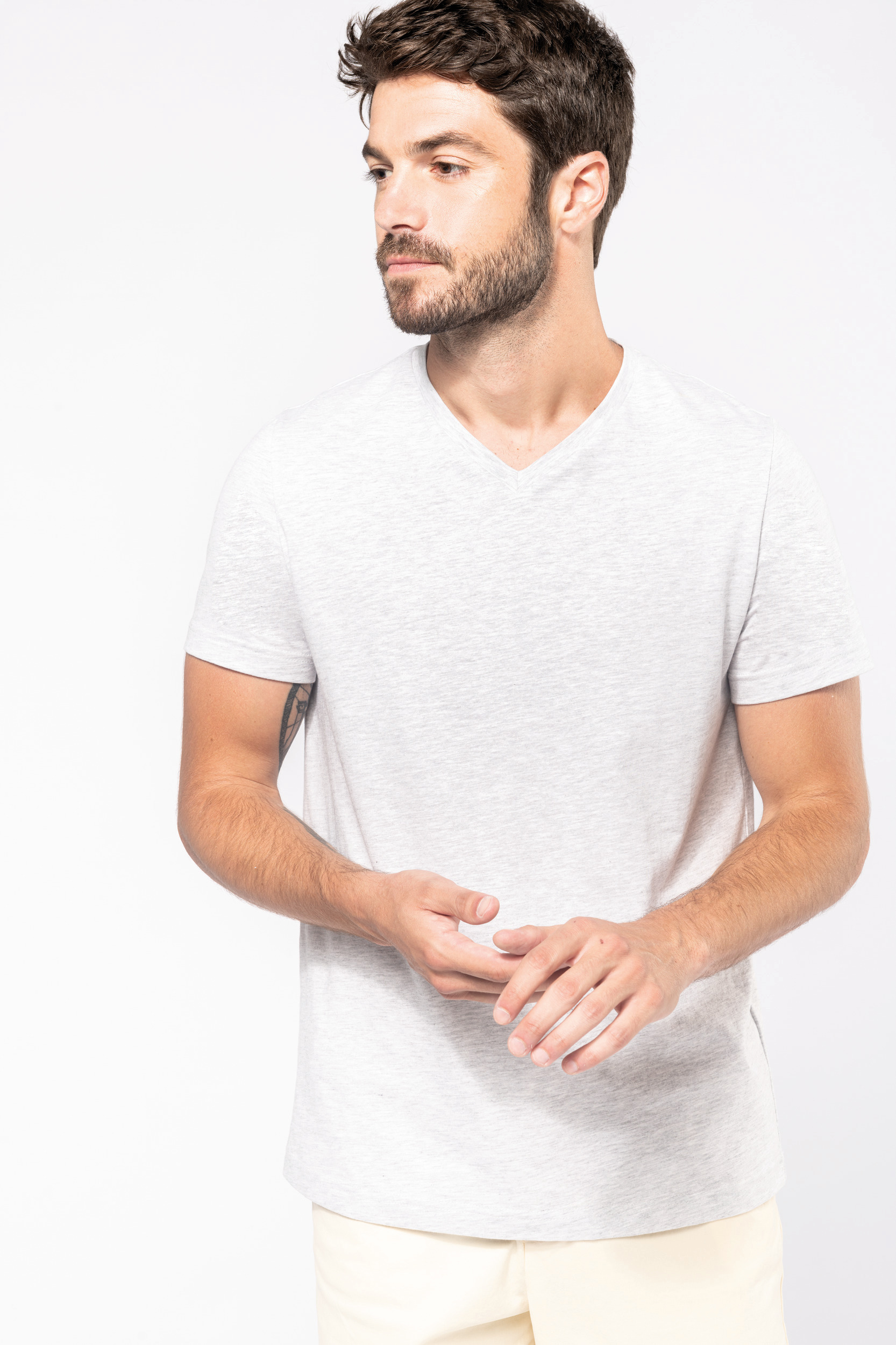 T-shirt col V manches courtes homme – Image 4