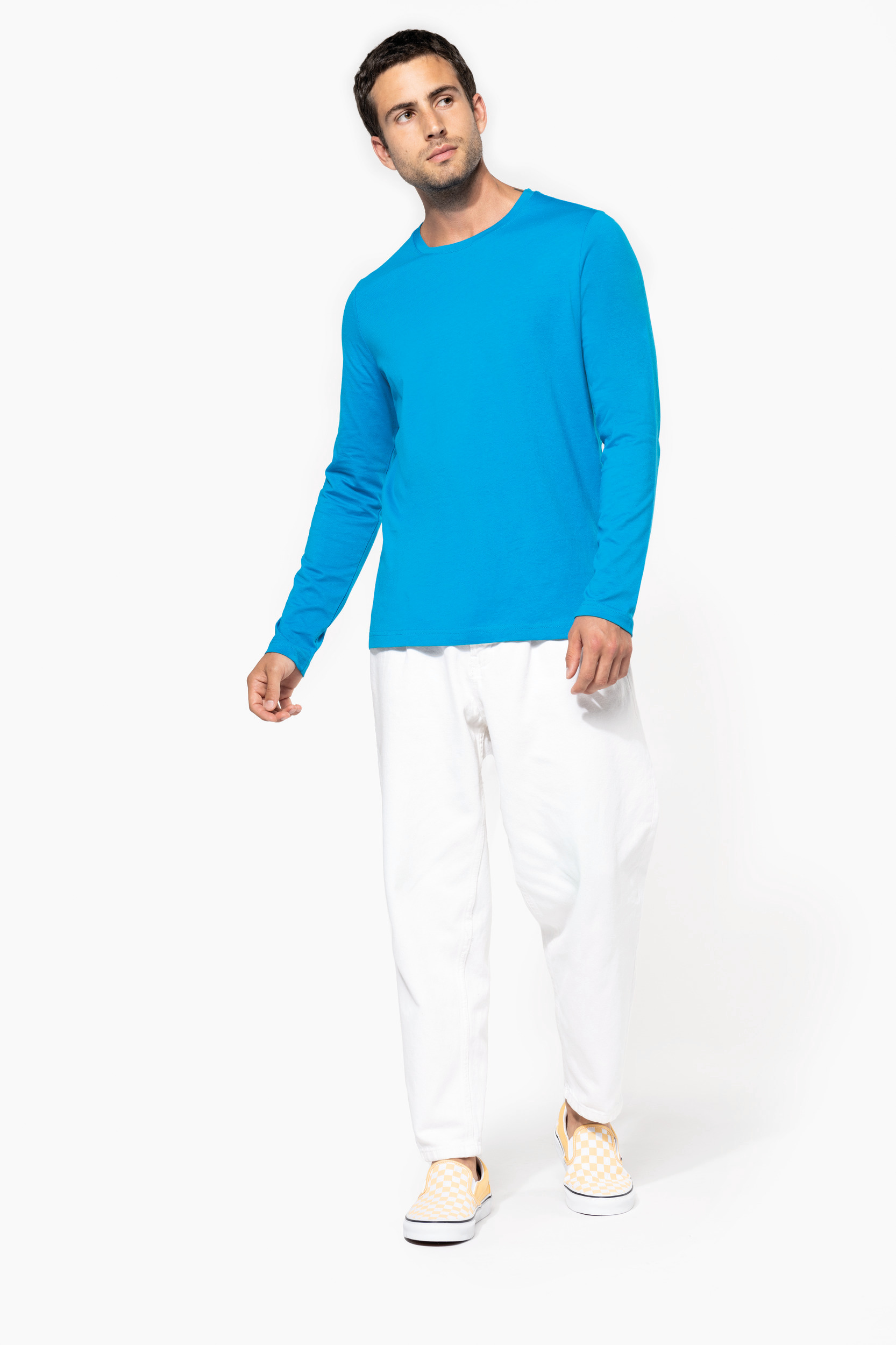 T-shirt col rond manches longues homme – Image 3