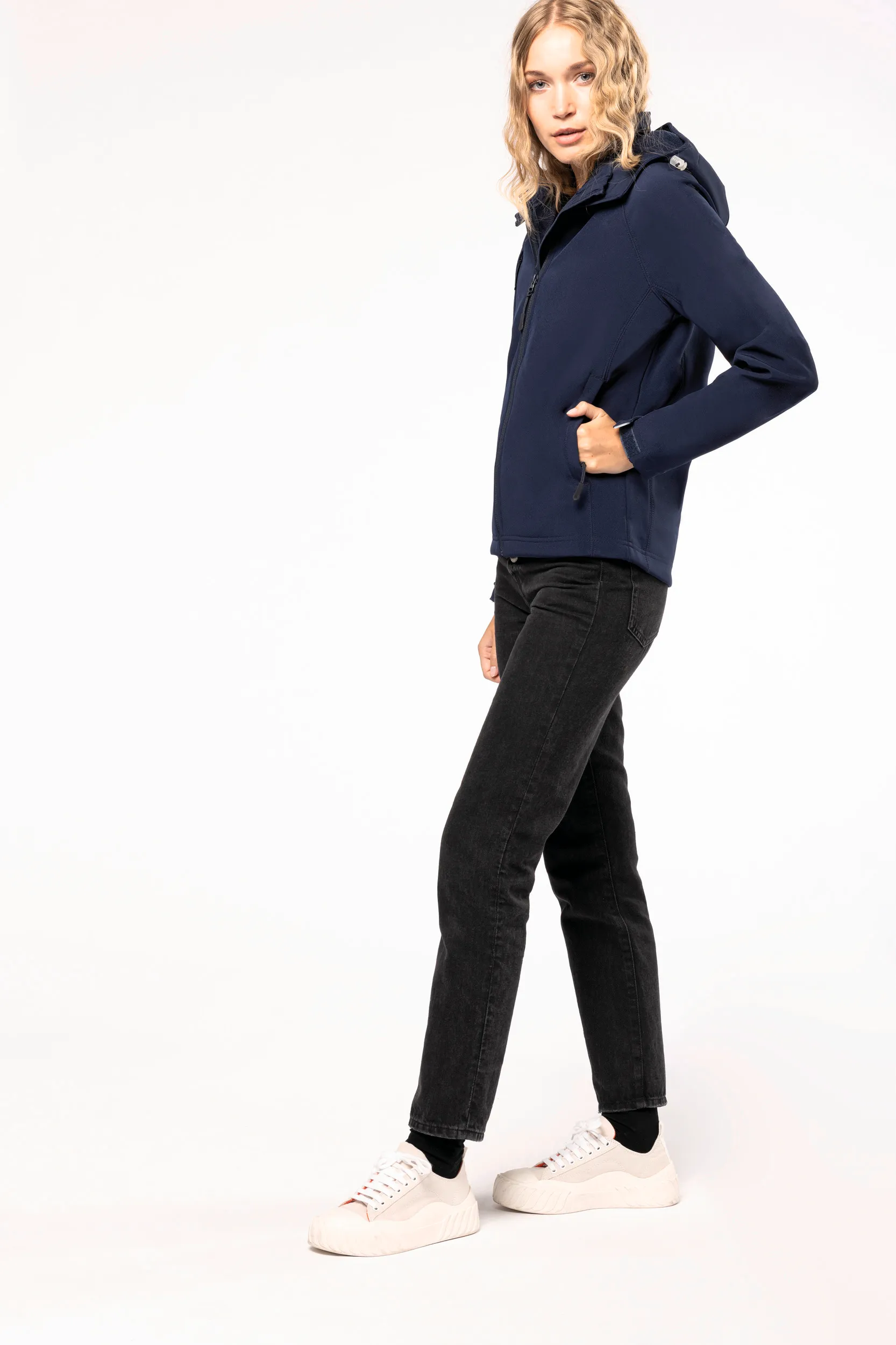 Veste softshell à capuche amovible femme – Image 5