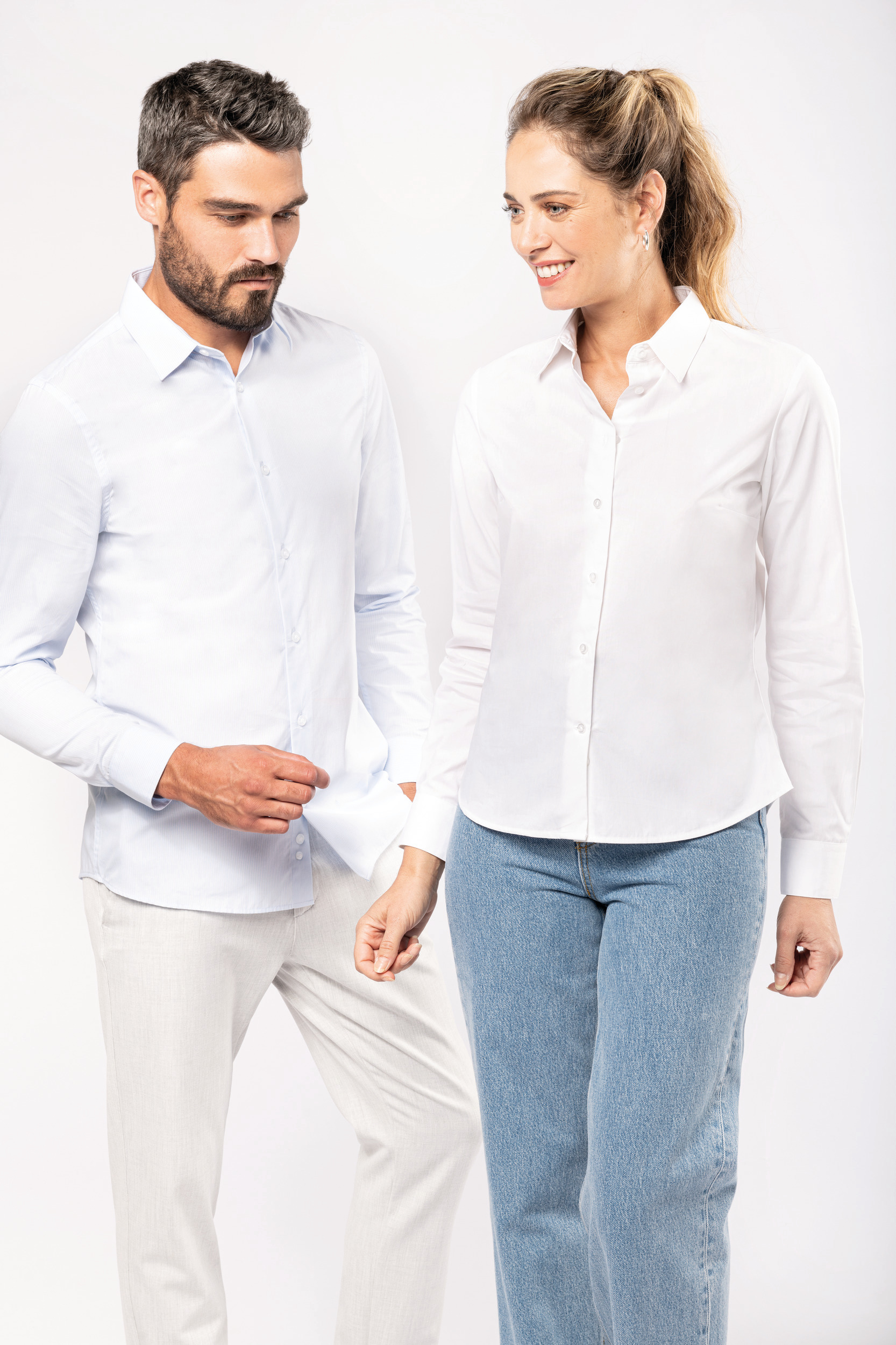 Chemise popeline manches longues femme – Image 6