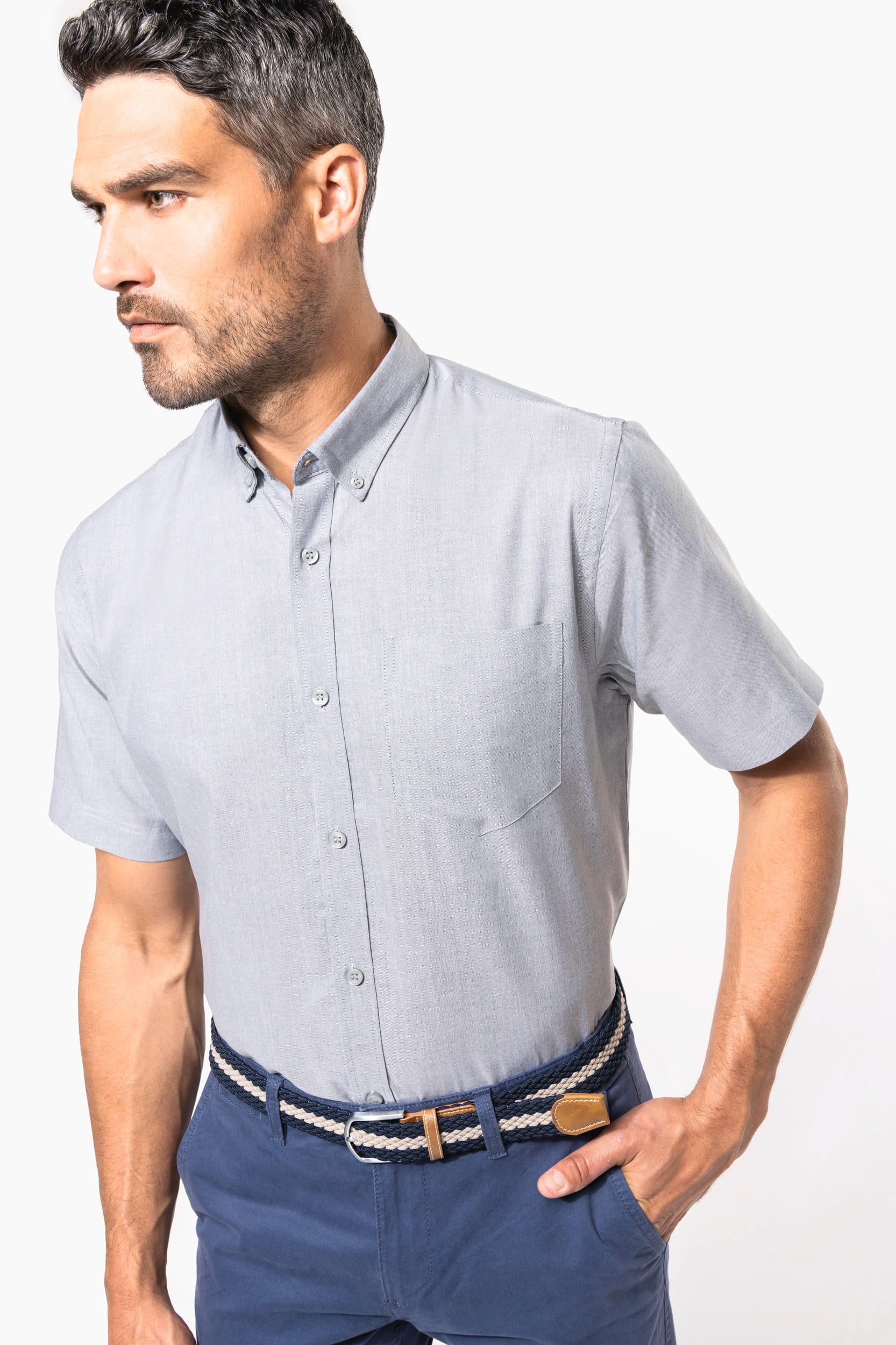 Chemise Oxford manches courtes – Image 9