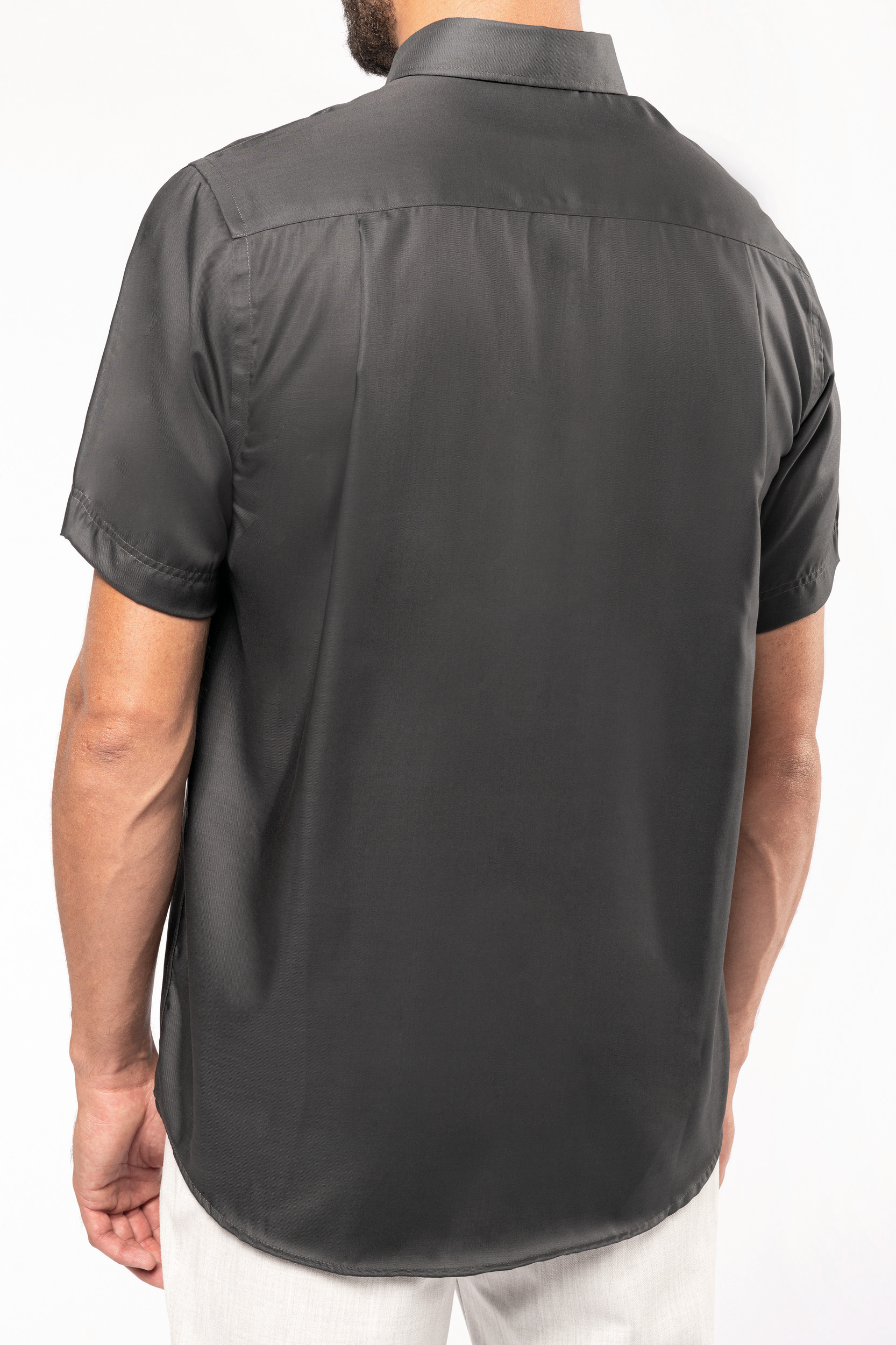 Chemise micro-sergé manches courtes sans repassage – Image 9