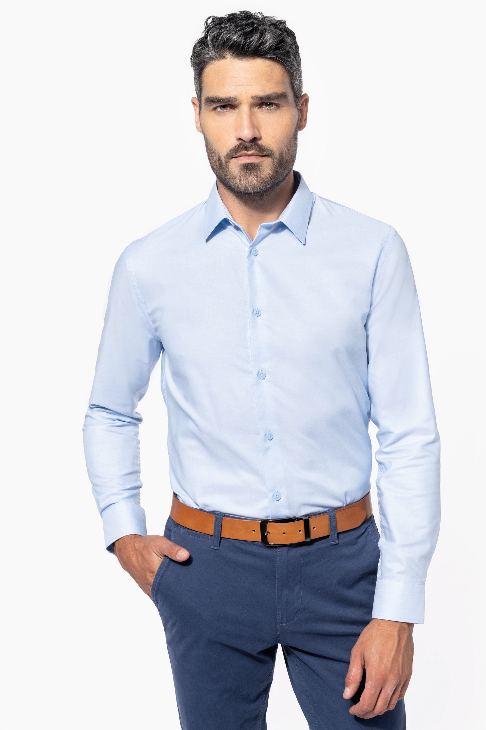 Chemise oxford manches longues homme