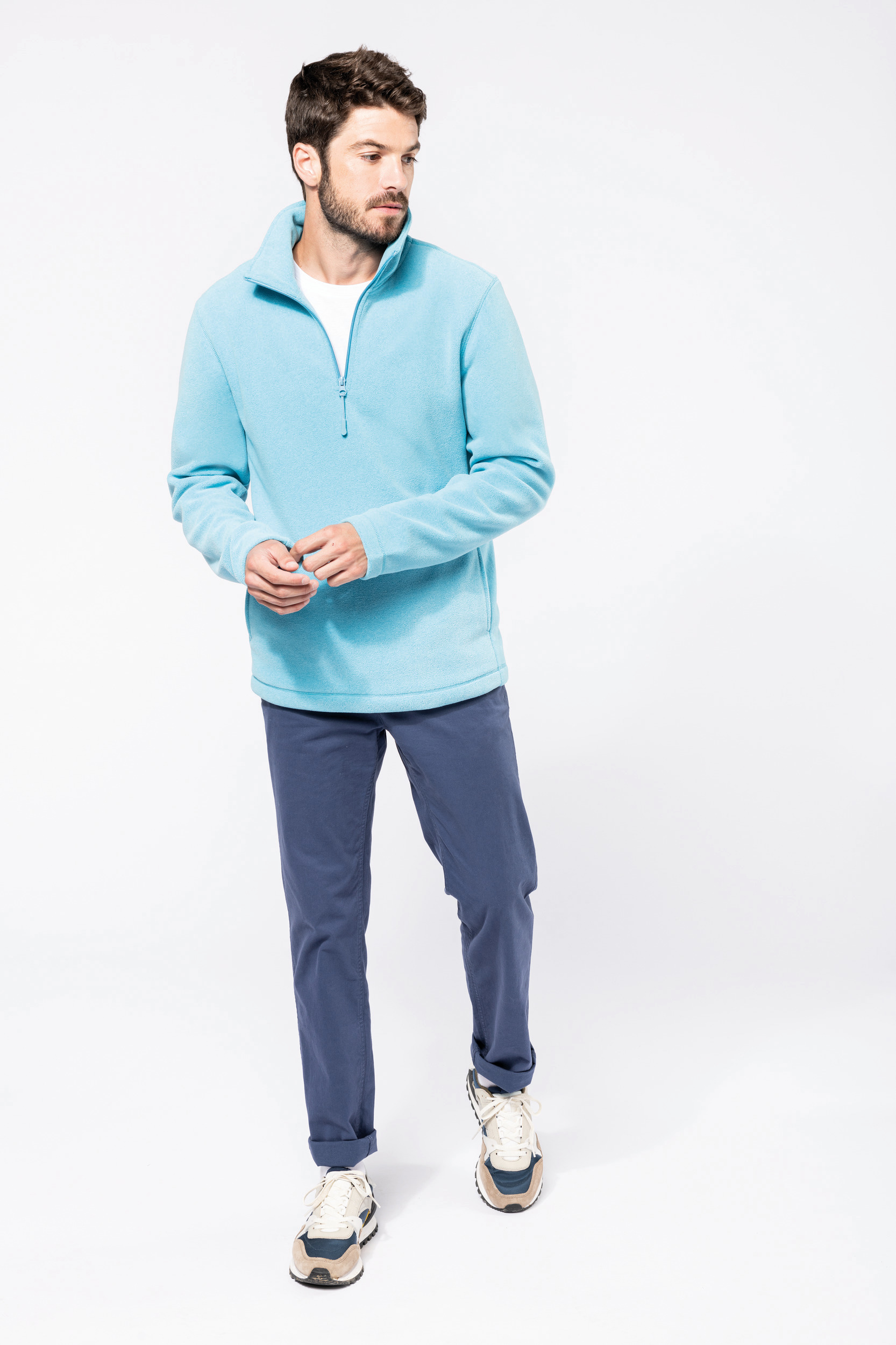 Enzo > Micropolaire col zippé homme – Image 7