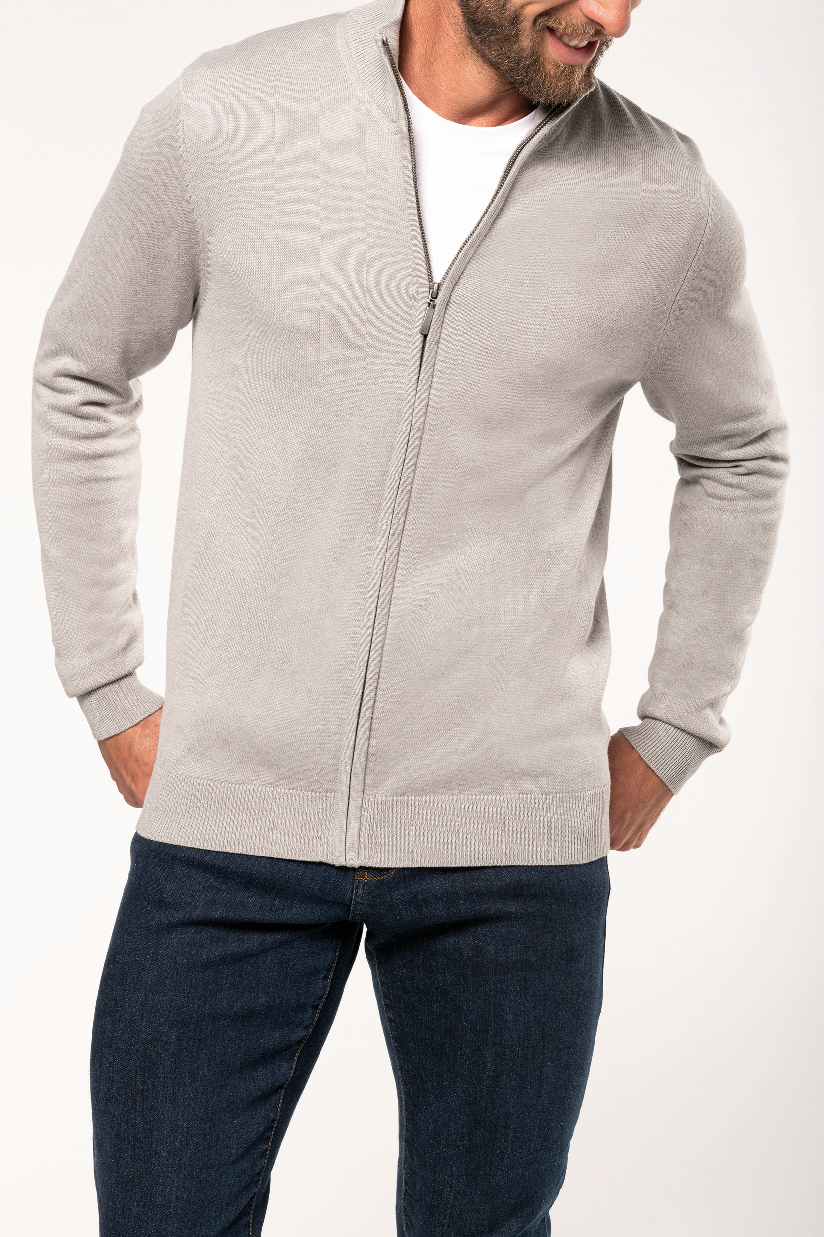 Cardigan zippé homme – Image 2