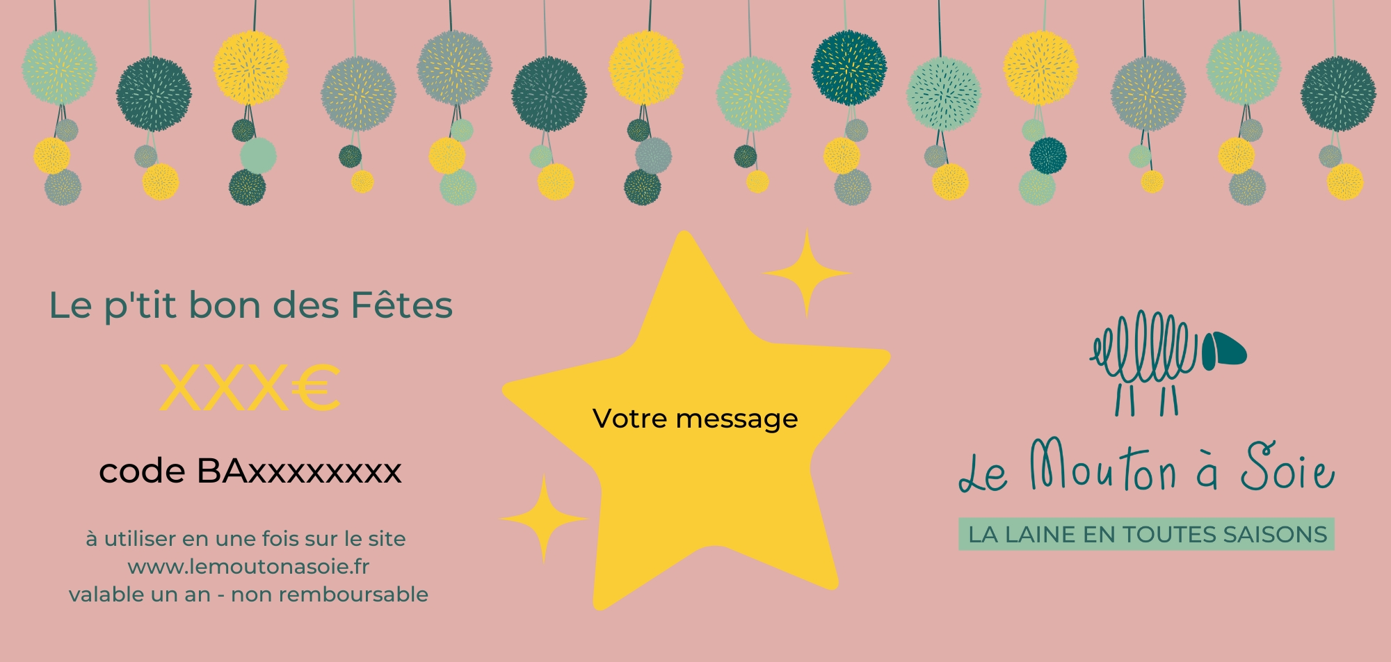 Le p’tit bon des Fêtes personnalisable