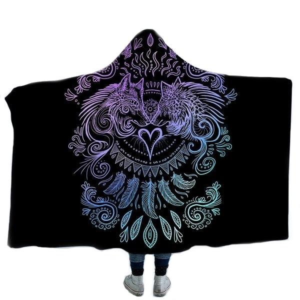 Plaid loup tribal love