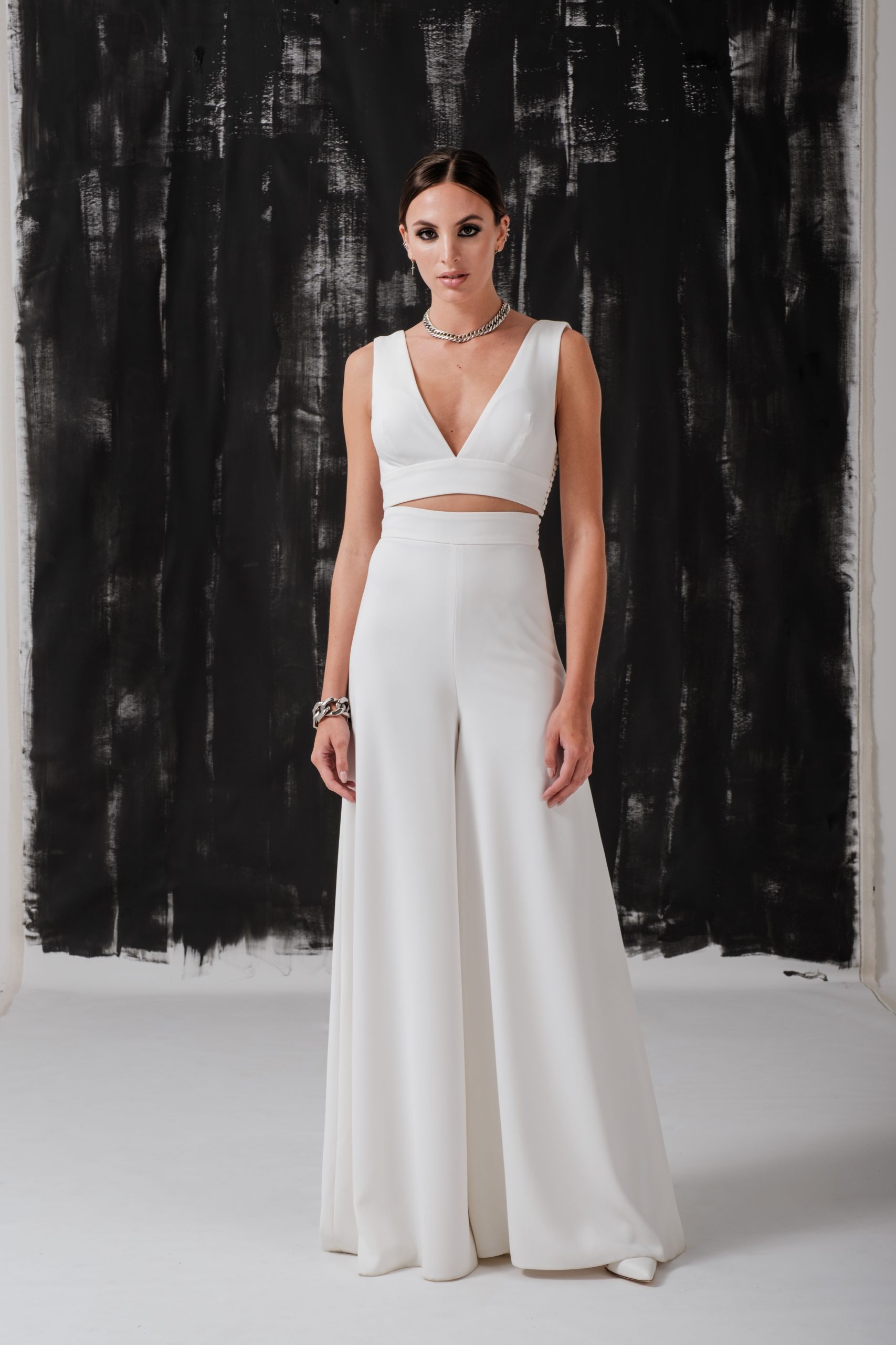 JUD – Pantalon blanc évasé – Image 2