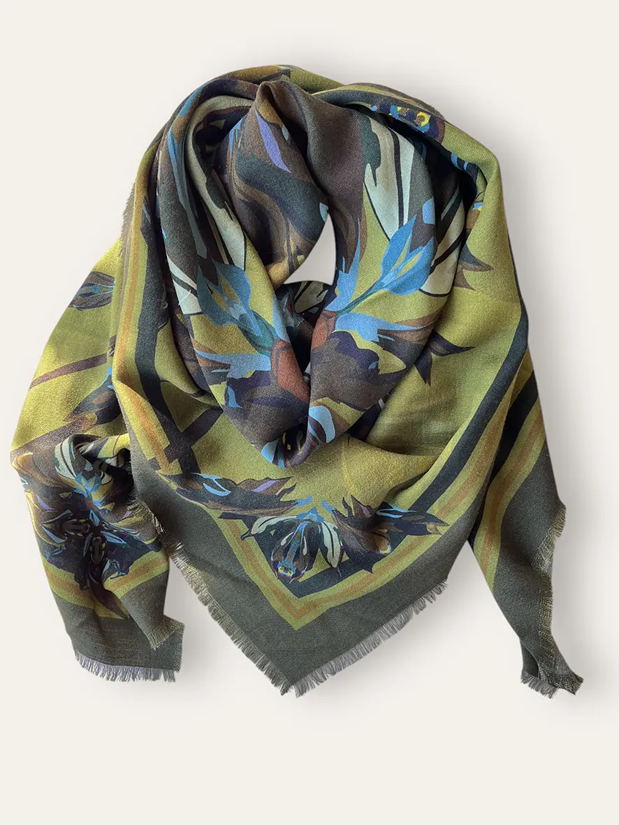 Châle Cordyline Kaki – Image 3