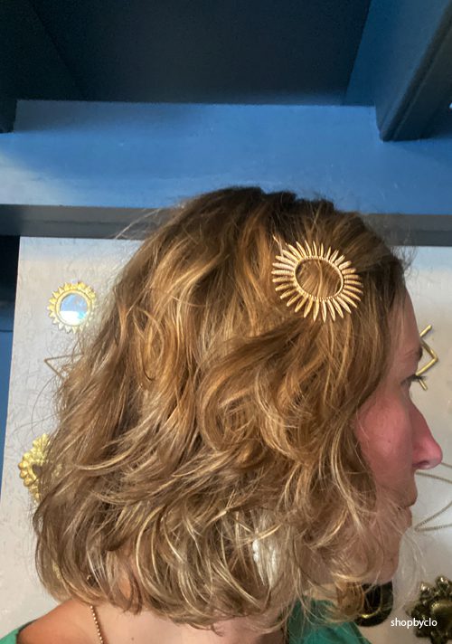Barrette soleil doré – Image 2