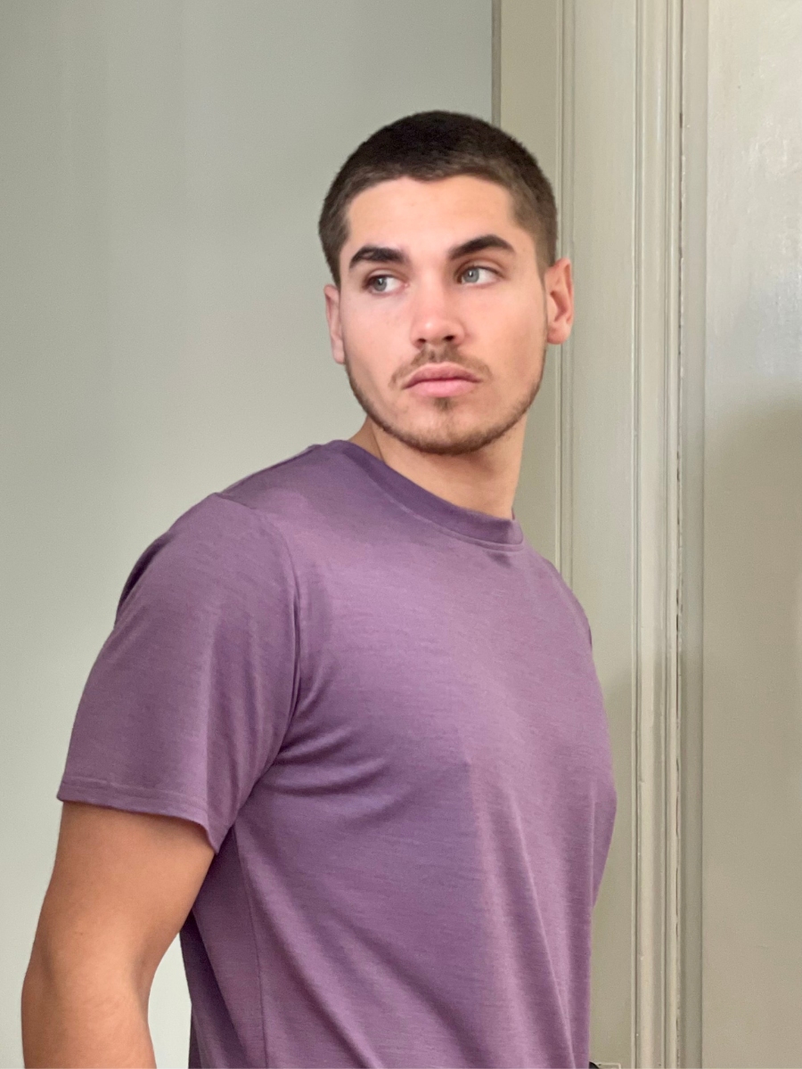 tee-shirt Basic homme jersey laine mérinos bio et soie – Image 3